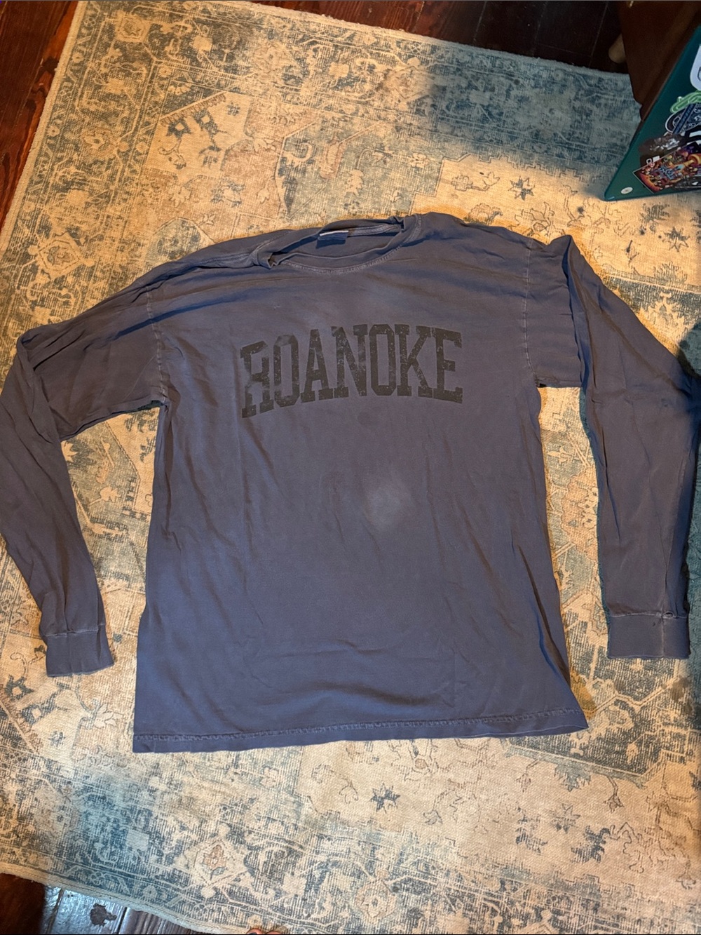 Comfort Colors Slate Blue Roanoke Long-Sleeve Tee